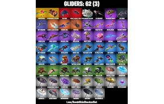 UNIQUE - Glow, Ruby Shadows [50 Skins, 200 Vbucks, 62 Axes, 71 Emotes, 62 Gliders and MORE!]