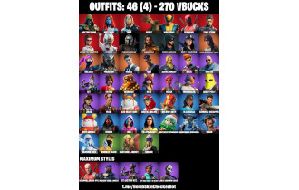 UNIQUE - Mandalorian,  Candy Axe [46 Skins, 270 Vbucks, 60 Axes, 33 Emotes, 43 Gliders and MORE!]