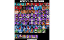 UNIQUE - Ghost Rider, Professor Slurpo  [71 Skins, 900 Vbucks, 74 Axes, 57 Emotes, 71 Gliders and MORE!]