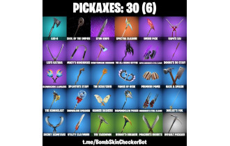 UNIQUE - Black Widow Outfit, The Weeknd Combat  [36 Skins, 200 Vbucks, 30 Axes, 32 Emotes, 20 Gliders and MORE!]