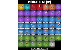 UNIQUE - John Wick,  Candy Axe  [44 Skins, 50 Vbucks, 48 Axes, 27 Emotes, 36 Gliders and MORE!]