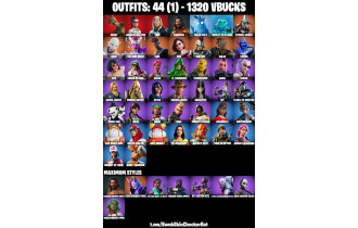 UNIQUE - Groot, Jennifer Walters [44 Skins, 1320 Vbucks, 50 Axes, 54 Emotes, 56 Gliders and MORE!]