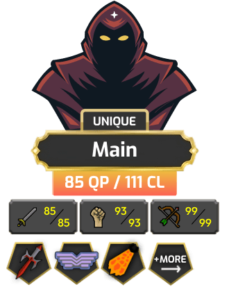 Piety Main | Starter | TTL: 1368 | CL: 111 | QP: 85 [99 RAN, Defender, Piety, Graceful, Pets, MM1, Ava's + MORE!]