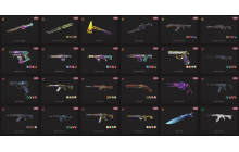 UNIQUE - Platinum - 5x Knife Skins [10 Agents, LVL 53, 4x Glitchpop Skins and MORE!]