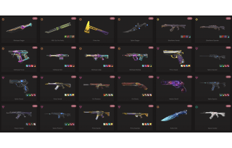 UNIQUE - Platinum - 5x Knife Skins [10 Agents, LVL 53, 4x Glitchpop Skins and MORE!]