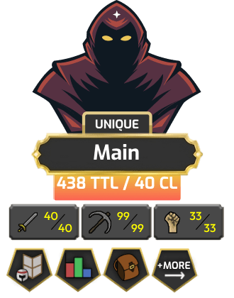 Main | Starter | Skiller | TTL: 438 | CL: 40 [Pets, 99 MINING + MORE!]