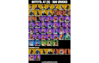 UNIQUE - Black Knight, Sparkle Specialist [47 Skins, 300 Vbucks, 29 Axes, 48 Emotes, 38 Gliders and MORE!]