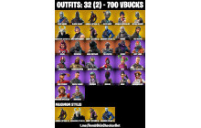 UNIQUE - Black Knight, Sparkle Specialist [32 Skins, 700 Vbucks, 18 Axes, 26 Emotes, 21 Gliders and MORE!]