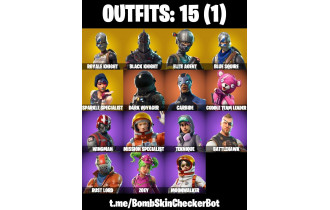 UNIQUE - Black Knight, Sparkle Specialist [15 Skins, 17 Axes, 21 Emotes, 20 Gliders and MORE!]