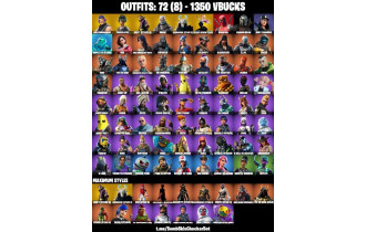 UNIQUE - Spider Gwen Stacy, Havoc [72 Skins, 1350 Vbucks, 70 Axes, 71 Emotes, 71 Gliders and MORE!]