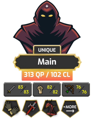 Quest Cape Main | TTL: 1685 | CL: 102 | QP: 313 [B Gloves, Defender, DS2, Piety, Quest Cape, MM2, DT2, Mithril Gloves + MORE!]