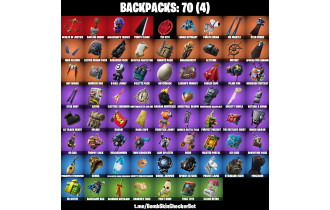 UNIQUE - John Wick, Groot [56 Skins, 200 Vbucks, 69 Emotes, 71 Gliders and MORE!]