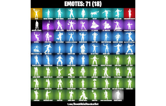 UNIQUE - Rage Emote, Midas Fully Golden, Mrbeast [85 Skins, 190 Vbucks, 95 Axes, 71 Emotes, 80 Gliders and MORE!]