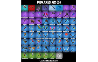 UNIQUE - Glow, Ruby Shadows, Polar Peely [50 Skins, 200 Vbucks, 62 Axes, 71 Emotes, 62 Gliders and MORE!]