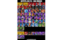 UNIQUE - John Wick, Rage Emote, Tony Stark [58 Skins, 200 Vbucks, 70 Axes, 76 Emotes, 72 Gliders and MORE!]