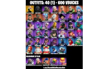 UNIQUE - Spider Gwen Stacy, Darth Vader [40 Skins, 600 Vbucks, 50 Axes, 38 Emotes, 46 Gliders and MORE!]