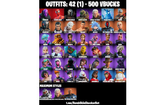 UNIQUE - Spider Man, Prowler [42 Skins, 500 Vbucks, 53 Axes, 37 Emotes, 37 Gliders and MORE!]