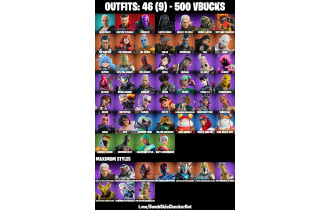 UNIQUE - Slim Shady, Doctor Strange [46 Skins, 500 Vbucks, 56 Axes, 36 Emotes, 48 Gliders and MORE!]