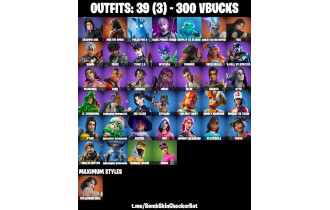 UNIQUE - Era Max, Shadow Ark [39 Skins, 300 Vbucks, 53 Axes, 39 Emotes, 46 Gliders and MORE!]