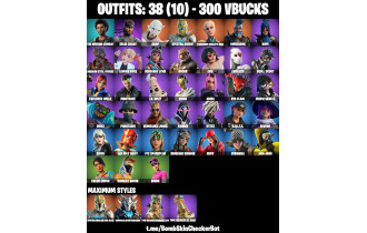 UNIQUE - The Weeknd, Renegade Lynx Max [38 Skins, 300 Vbucks, 32 Axes, 16 Emotes, 23 Gliders and MORE!]