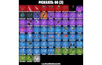 UNIQUE - Mandalorian Beskar, Black Manta [62 Skins, 110 Vbucks, 66 Axes, 57 Emotes, 55 Gliders and MORE!]