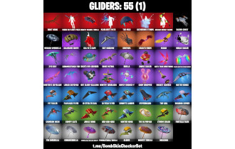 UNIQUE - Mandalorian Beskar, Black Manta [62 Skins, 110 Vbucks, 66 Axes, 57 Emotes, 55 Gliders and MORE!]