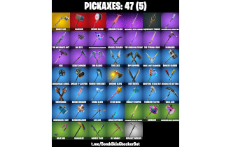 UNIQUE - Spider Gwen Stacy, Thor [43 Skins, 200 Vbucks, 47 Axes, 54 Emotes, 55 Gliders and MORE!]