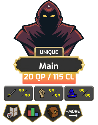 Main | Staker | TTL: 735 | CL: 115 | QP: 20 [99 MAGE, 99 STR, Max Melee + MORE!]