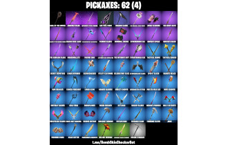 UNIQUE - Darth Vader, Piper Pace, Rian [53 Skins, 1200 Vbucks, 62 Axes, 46 Emotes, 66 Gliders and MORE!]