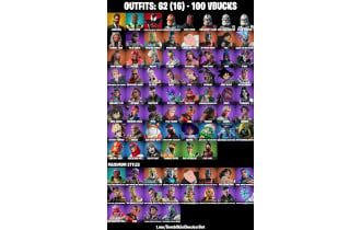 UNIQUE - John Wick, Spider Man Miles Morales, Optimus Prime Max [62 Skins, 100 Vbucks, 55 Axes, 60 Emotes, 51 Gliders and MORE!]