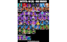 UNIQUE - Neymar Jr, Spider Man [46 Skins, 450 Vbucks, 48 Axes, 53 Emotes, 39 Gliders and MORE!]