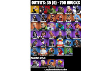 UNIQUE - Spider Gwen Stacy, X-23 [35 Skins, 700 Vbucks, 42 Axes, 25 Emotes, 45 Gliders and MORE!]