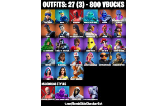 UNIQUE - Neo Versa, Ninja [27 Skins, 800 Vbucks, 28 Axes, 26 Emotes, 22 Gliders and MORE!]