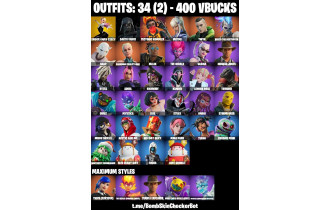 UNIQUE - Spider Gwen Stacy, Darth Vader  [34 Skins, 400 Vbucks, 46 Axes, 36 Emotes, 45 Gliders and MORE!]