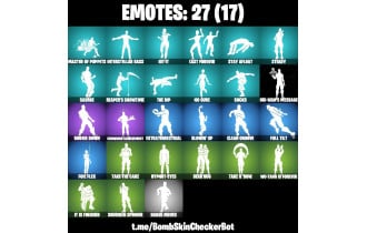 UNIQUE - Kakashi Hatake, Obi Wan Kenobi, Ikora Rey [22 Skins, 22 Axes, 27 Emotes, 23 Gliders and MORE!]