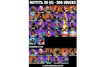 UNIQUE - Doom Slayer Astro Armor, Sentinel Max, Hybrid Max [26 Skins, 300 Vbucks, 35 Axes, 39 Emotes, 37 Gliders and MORE!]