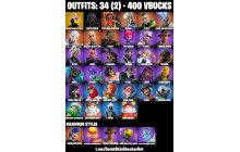 UNIQUE - Spider Gwen Stacy, Darth Vader, Tectonic Komplex [34 Skins, 400 Vbucks, 46 Axes, 35 Emotes, 45 Gliders and MORE!]