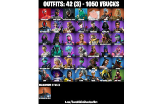 UNIQUE - Spider Man, Batman Who Laughs, Poseidon [42 Skins, 1050 Vbucks, 48 Axes, 35 Emotes, 35 Gliders and MORE!]