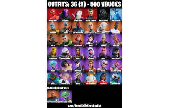 UNIQUE - Spider Gwen, Spider Man, Doctor Strange [36 Skins, 500 Vbucks, 47 Axes, 34 Emotes, 50 Gliders and MORE!]