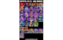 UNIQUE - Spider Man, Prowler, Omegarok Max [24 Skins, 600 Vbucks, 37 Axes, 26 Emotes, 44 Gliders and MORE!]