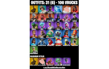 UNIQUE - Spider Man Gilded Reality, The Kid Laroi [31 Skins, 100 Vbucks, 46 Axes, 36 Emotes, 45 Gliders and MORE!]