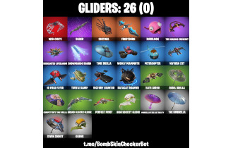 UNIQUE - Spider Man, Solid Snake Max [24 Skins, 150 Vbucks, 26 Axes, 25 Emotes, 26 Gliders and MORE!]