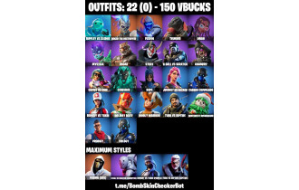 UNIQUE - Renzo The Destroyer, Thunder [22 Skins, 150 Vbucks, 30 Axes, 39 Emotes, 39 Gliders and MORE!]