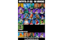 UNIQUE - Victor Elite, Polar Peely, Poseidon Max [21 Skins, 50 Vbucks, 30 Axes, 30 Emotes, 32 Gliders and MORE!]