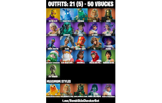 UNIQUE - Victor Elite, Polar Peely, Poseidon Max [21 Skins, 50 Vbucks, 30 Axes, 30 Emotes, 32 Gliders and MORE!]