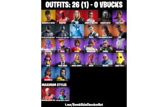 UNIQUE - Maranelo Racer, Deadpool Mask Off [26 Skins, 27 Axes, 40 Emotes, 33 Gliders and MORE!]