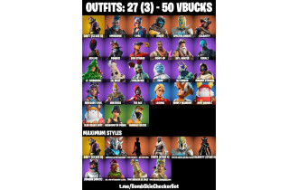 UNIQUE - Drift Max, Omegarok Max [27 Skins, 50 Vbucks, 24 Axes, 36 Emotes, 26 Gliders and MORE!]