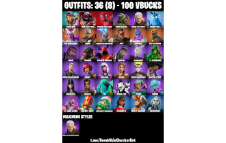 UNIQUE - Naruto Uzumaki, Spider Man Zero [36 Skins, 100 Vbucks, 36 Axes, 35 Emotes, 43 Gliders and MORE!]