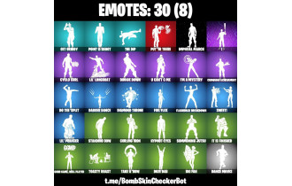 UNIQUE - Itatchi Uchiha, Solid Snake [22 Skins, 37 Axes, 30 Emotes, 35 Gliders and MORE!]