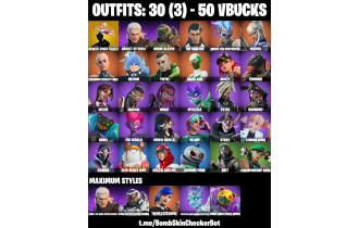 UNIQUE - Spider Gwen Stacy, Doom Slayer Astro Armor [30 Skins, 50 Vbucks, 33 Axes, 32 Emotes, 34 Gliders and MORE!]